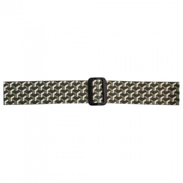 Flight Polyester Ukulele Strap, Trail Green - Buckle