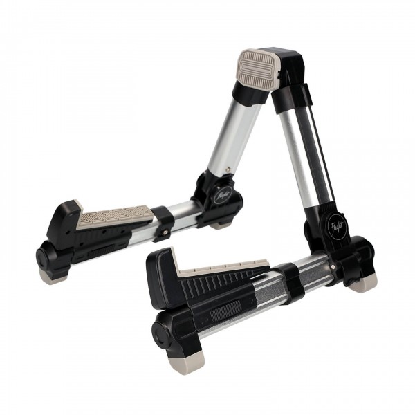 Flight Portable Ukulele Stand, Silver back