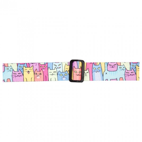 Flight Polyester Ukulele Strap, Kitty - Buckle