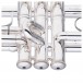 Levante by Stagg TR6301 Bb Trumpet, Silver Plate, Valve Caps