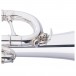 Levante by Stagg TR6301 Bb Trumpet, Silver Plate, Water Key
