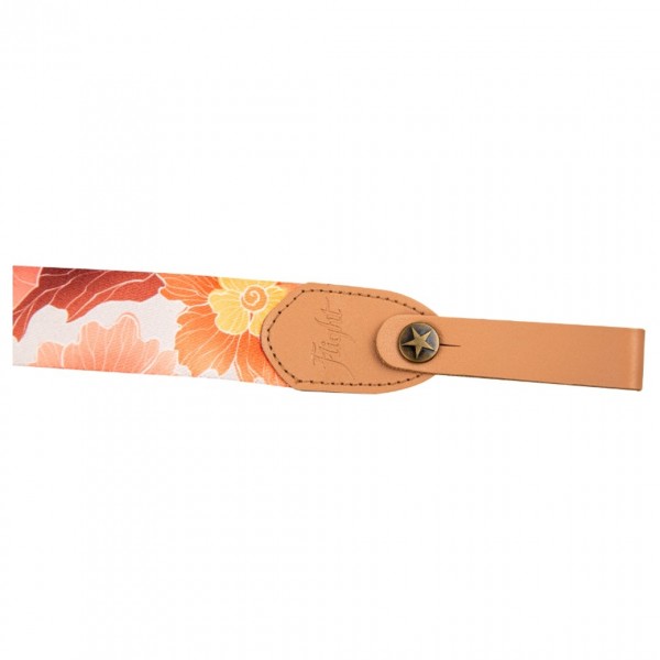 Flight Polyester Ukulele Strap, Flower - Headstock Strap