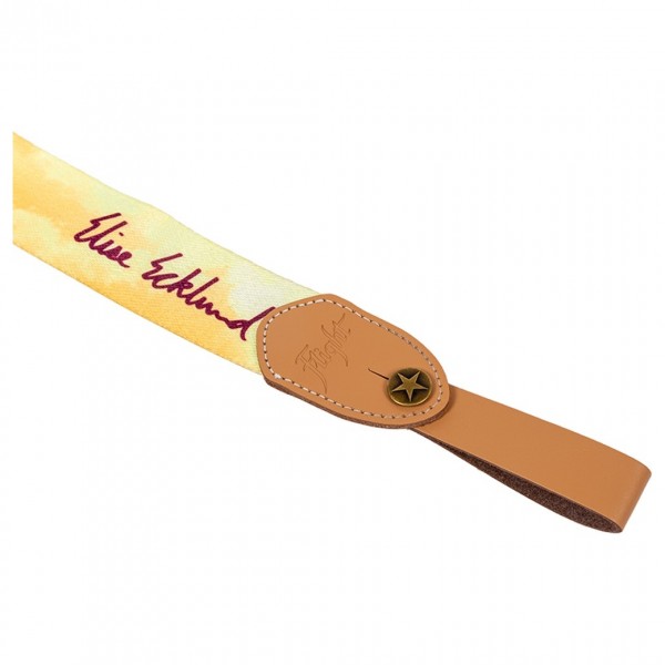 Flight Polyester Ukulele Strap, Elise Ecklund Signature - Headstock Strap