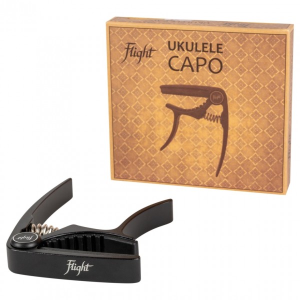 Flight Aluminium Ukulele Capo, Black - Box