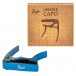 Flight Aluminium Ukulele Capo, Blue - Box