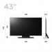 LG 43UR91006LA 43 inch 4K Smart TV Dimension View