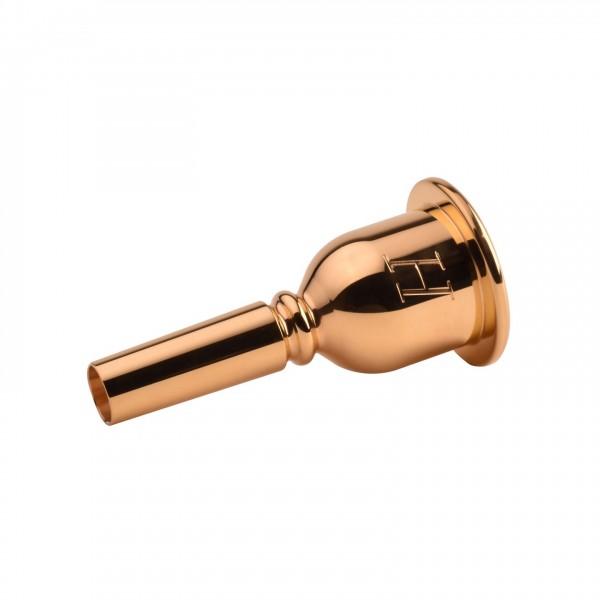 Denis Wick Heritage Bass Trombone Mouthpiece, Gold Plate, 2NAL Angle