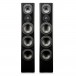 SVS Prime Pinnacle Floorstanding Speakers, Gloss Black Front View 2