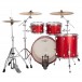 Ludwig Neusonic 22'' MOD2 4pc Shell Pack, Satin Diablo Red - Rear