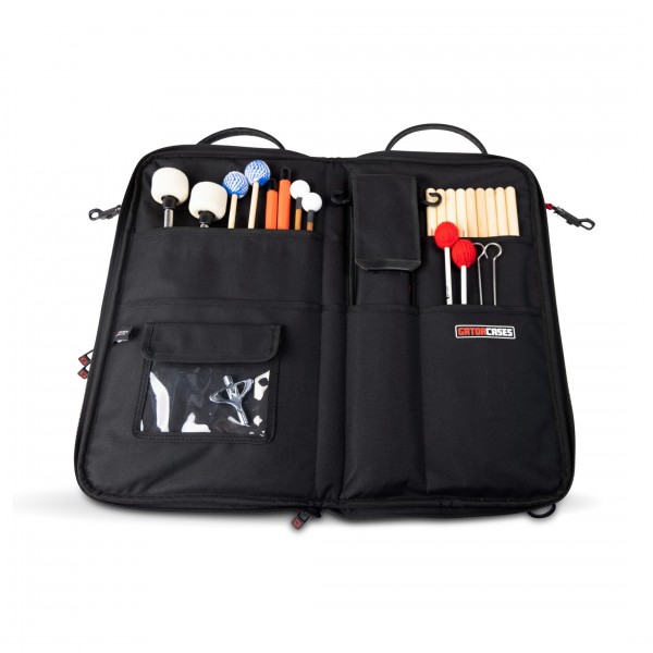 Gator Deluxe Faux Leather Drumstick Bag - Open 1