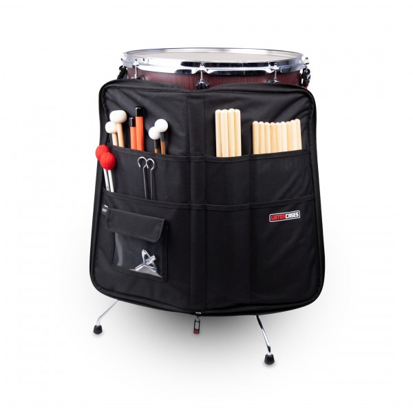 Gator Deluxe Faux Leather Drumstick Bag - Attached to Kit