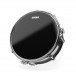 Evans Hydraulic Black Snare Batter Drum Head, 14'' - Mounted Example
