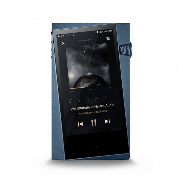 Astell&Kern SR25 MKII Hi Res Audio Player, Limited Edition Deep Blue Front View