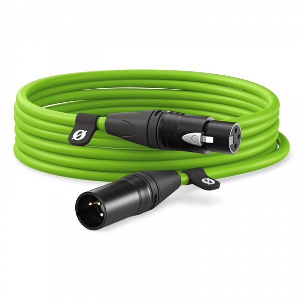 Rode XLR Cable, Green - Coiled