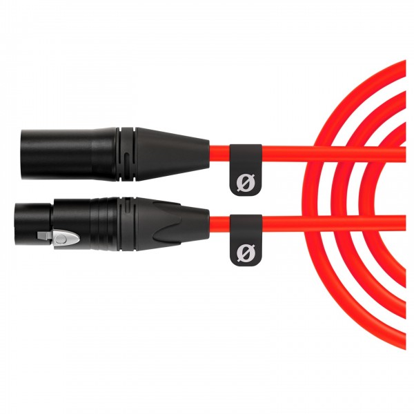 Rode 3m XLR Cable, Red - Main