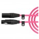 Rode 3m XLR Cable, Pink - Main