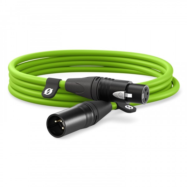 Rode XLR Cable, Green - Coiled