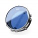 Evans Hydraulic Blue Snare Batter Drum Head, 14'' - Mounted Example