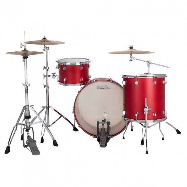 Ludwig Neusonic 24'' Pro Beat 3pc Shell Pack, Satin Diablo Red - Back