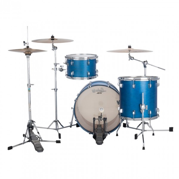 Ludwig Neusonic 20'' Downbeat 3pc Shell Pack, Satin Royal Blue - Back