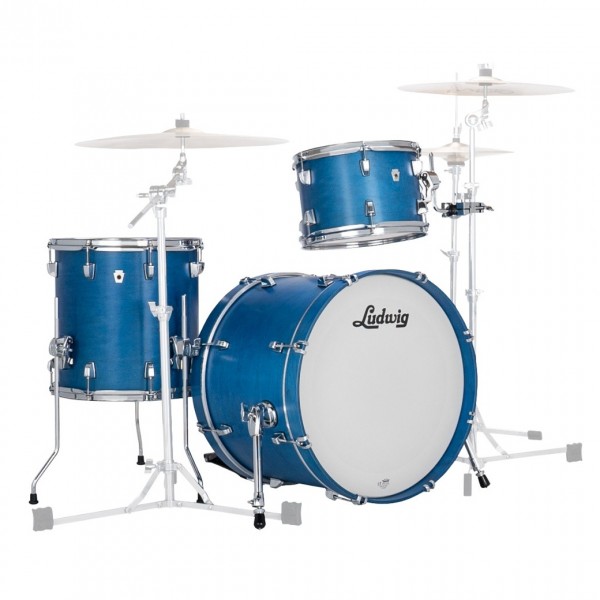 Ludwig Neusonic 20'' Downbeat 3pc Shell Pack, Satin Royal Blue