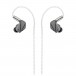 Astell&Kern ZERO2 Advanced Quad-brid IEM Headphones, Silver Front View