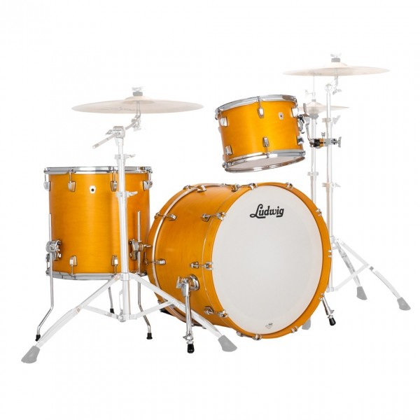 Ludwig Neusonic 20'' Downbeat 3pc Shell Pack, Satin Gold Slumbers