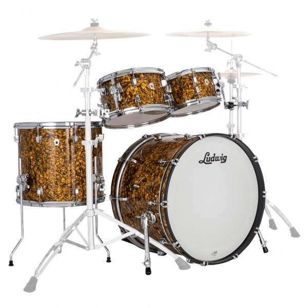 Ludwig Neusonic 22'' Rapid MOD2 4pc Shell Pack, Butterscotch Pearl