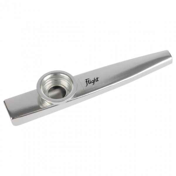 kazoo Silver Metal Kazoo With Strap - Silver Accompaniment