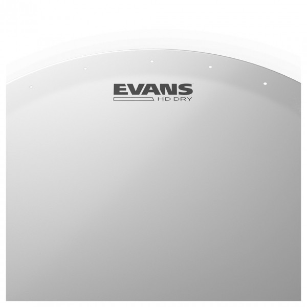 Evans EC2S Clear Fusion Tom Pack (10", 12", 14") & 14" HD Dry Snare - Snare Head Detail