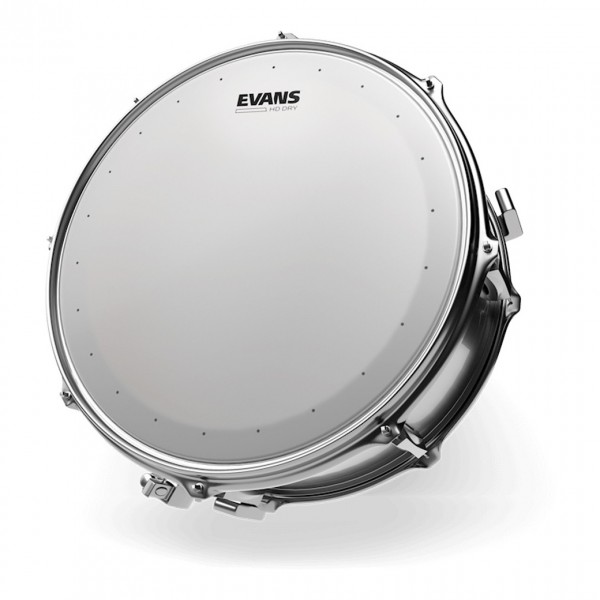 Evans EC2S Clear Tom Pack (12", 13", 16") & 14" HD Dry Snare - Snare Head Mounted Example