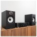 Marantz PM6007 Amp w/ B&W 606 S2 Anniversary Speakers, Lifestyle photo up-close