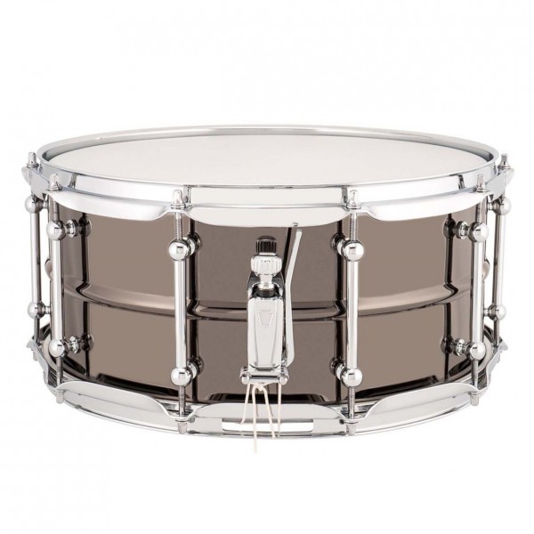 Ludwig Universal 13 x 7'' Black Brass Snare Drum, Chrome Hardware- Throw off
