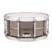 Ludwig Universal 13 x 7'' Black Brass Snare Drum, Chrome Hardware - Side