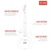 G4M 734 SH Electric Guitar, Trans Black