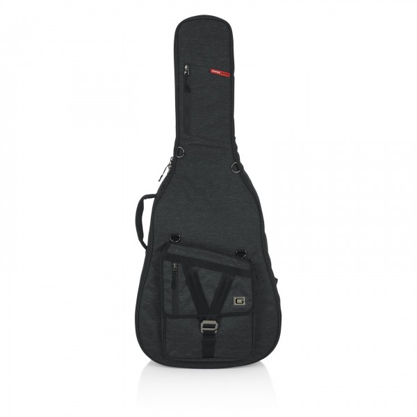 Gator GT-JUMBO-BLK Transit Bag For Jumbo Acoustic Guitars - Front