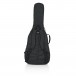 Gator GT-JUMBO-BLK Transit Bag For Jumbo Acoustic Guitars - Rear, Straps