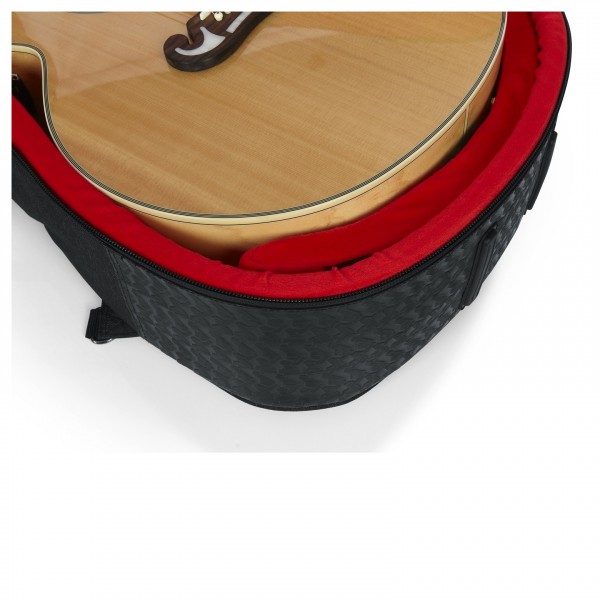 Gator GT-JUMBO-BLK Transit Bag For Jumbo Acoustic Guitars - Open 2