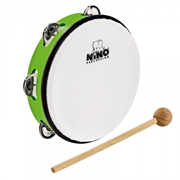 Nino by Meinl 8" ABS Tambourine, Grass Green