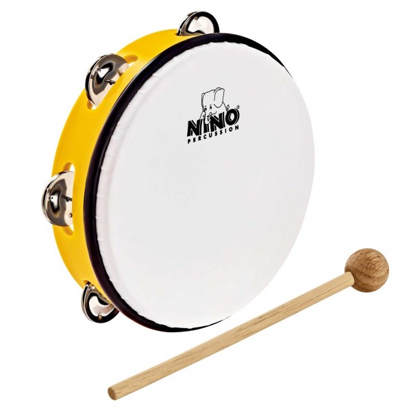 Nino by Meinl 8" ABS Tambourine, Yellow