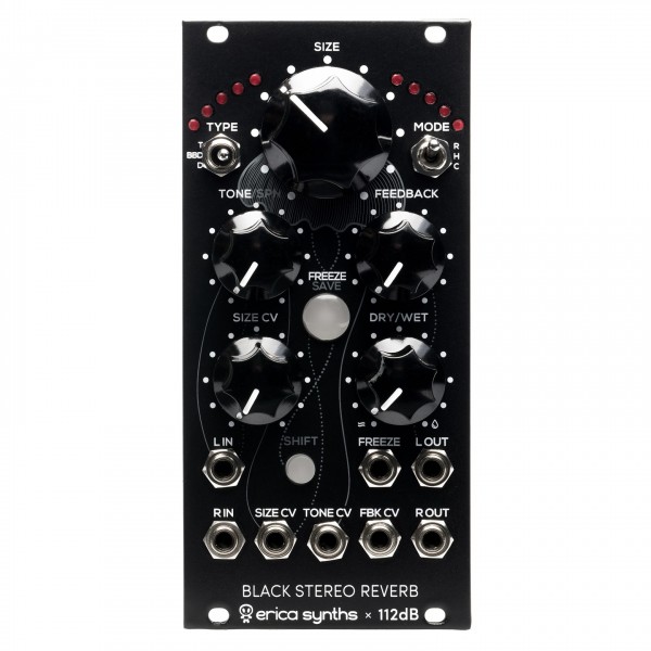 Erica Synths Black Stereo Reverb - Main
