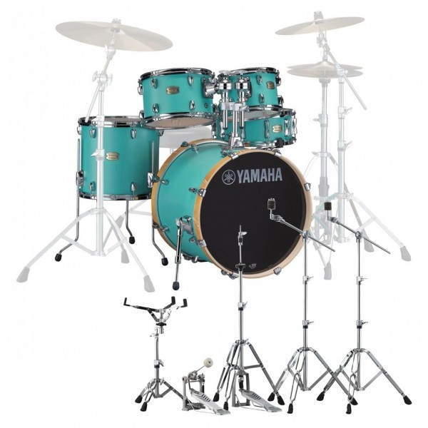 Yamaha Stage Custom Birch 22'' 5pc Kit w/Hardware, Matte Surf Green