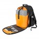 JETPACK Prime DJ Backpack, Black - Angled Open (Equipment Not Included)