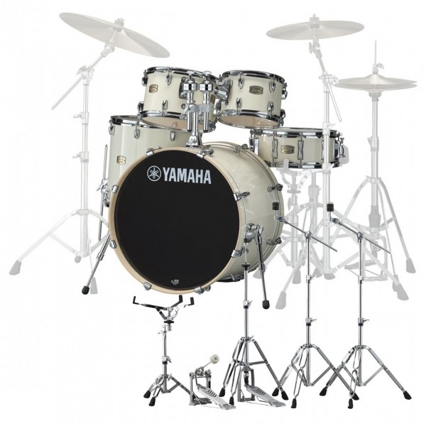 Yamaha Stage Custom Birch 22'' 5pc Kit w/Hardware, Classic White