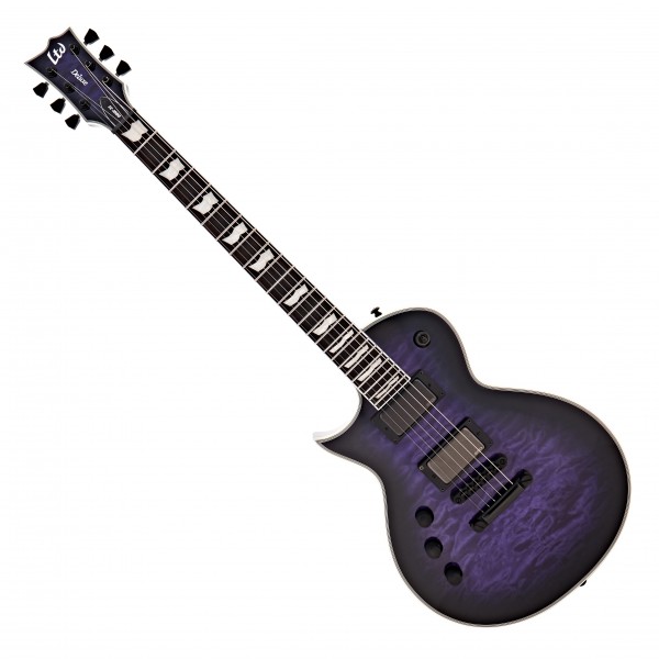 ESP LTD EC-1000 QM Left-Handed, See Thru Purple SB