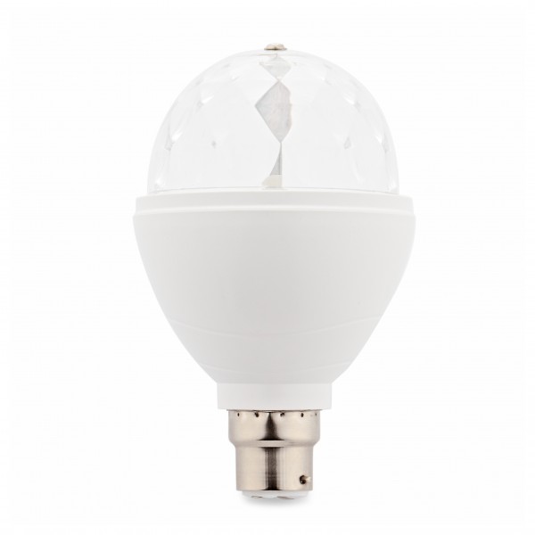 Luna Rotating Disco Bulb (B22) by Gear4music