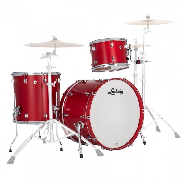 Ludwig Neusonic 20'' Downbeat 3pc Shell Pack, Satin Diablo Red