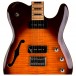 SubZero Paradigm Semi-Hollow Electric Guitar, Flamed Tobacco Sunburst 3