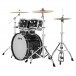 Ludwig Neusonic 22'' Rapid MOD2 4pc Shell Pack, Ebony Pearl - Angle 2