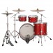 Ludwig Neusonic 22'' Rapid MOD2 4pc Shell Pack, Satin Diablo Red - Back